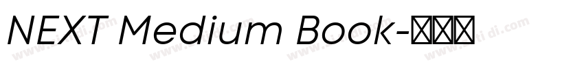 NEXT Medium Book字体转换